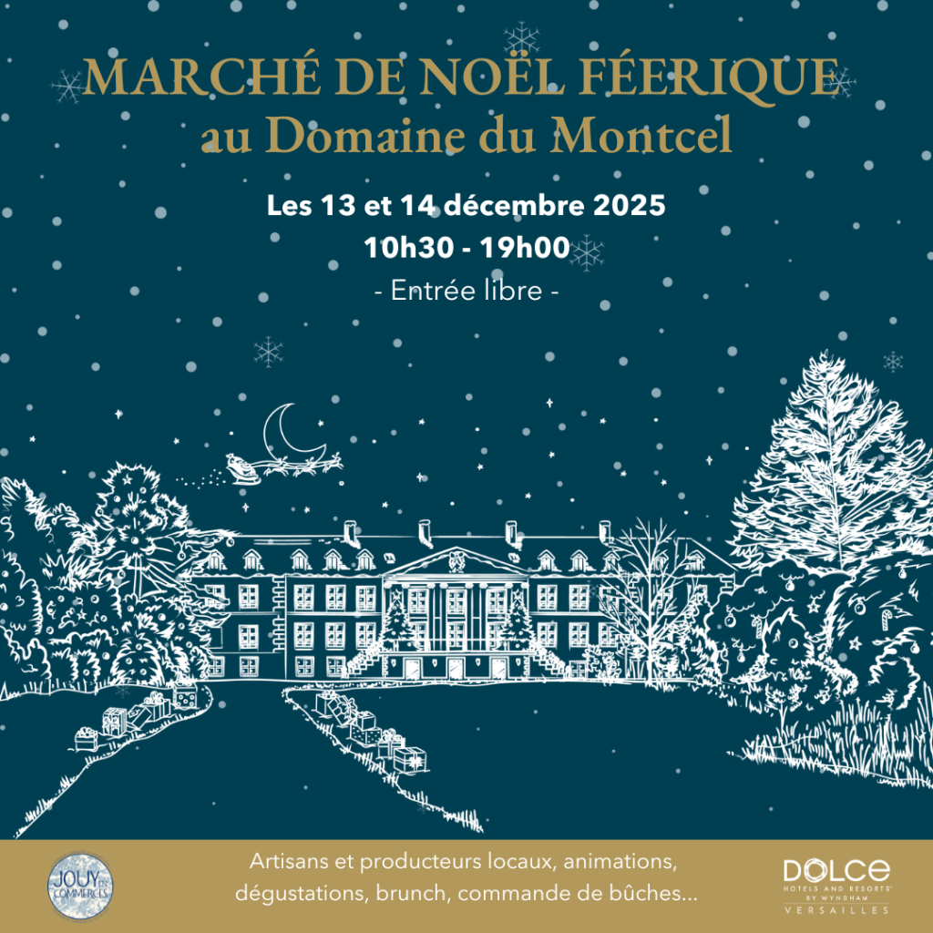Christmas 2025 at Dolce Versailles 9 Jouy en commerces x Dolce Versailles Marche de Noel 2024 Instagram Publication