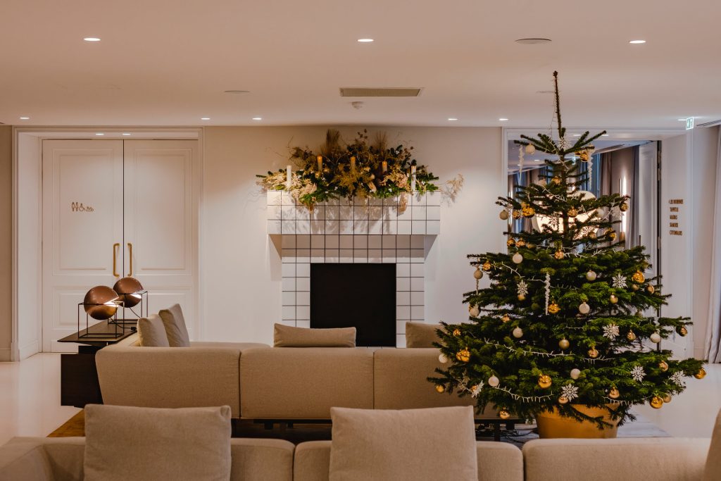 décoration de Noël au Dolce Versailles