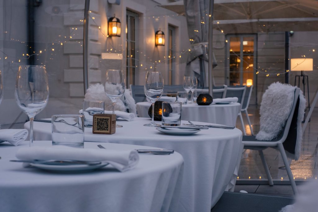 table de Noël au Dolce Versailles