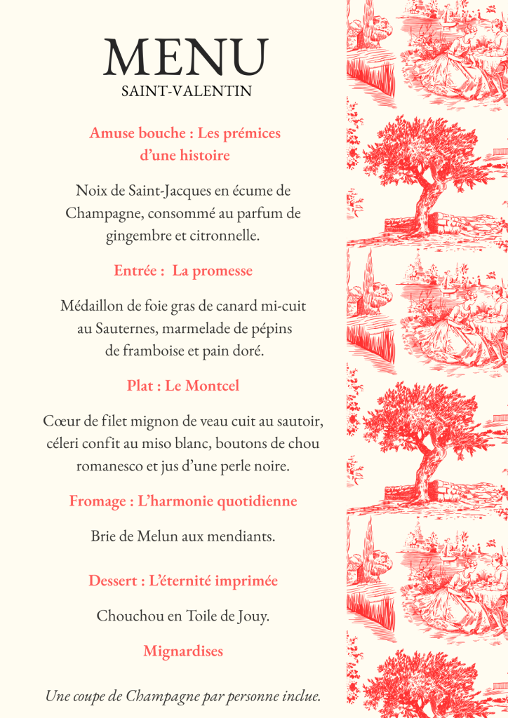 Menu ST VALENTIN 1